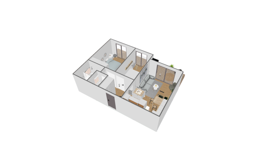 Plan 3D d'un appartement