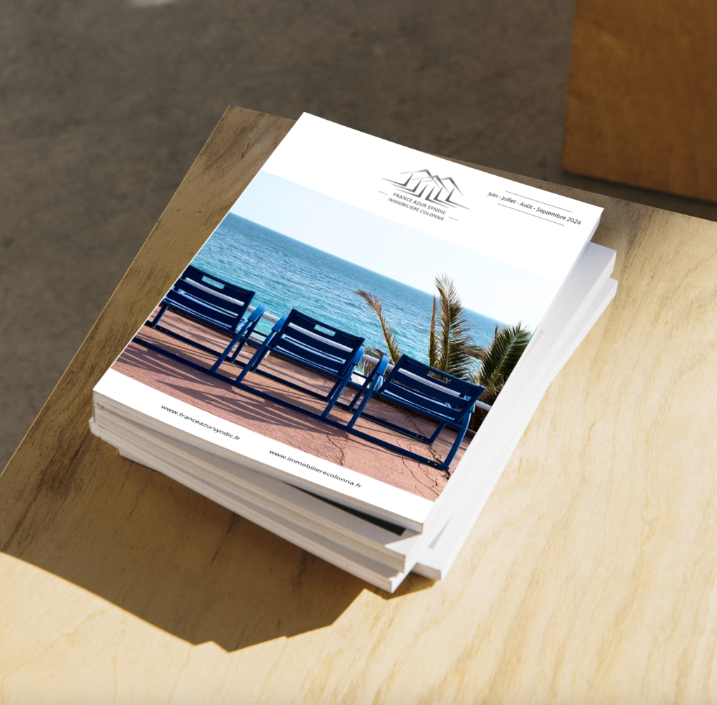 Supports visuels - Magazine agence immobilière Nice